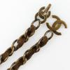 Chanel Chain Belt Belt A07928Y02269 Vintage Processing COCO Mark MARRON Brown Plated Gold/Suede Women Used