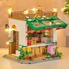Compatible Lego Building Block Mini City Building Street View Snack Street Puzzle Children'S Toys Boys And Girls Institutional Gifts