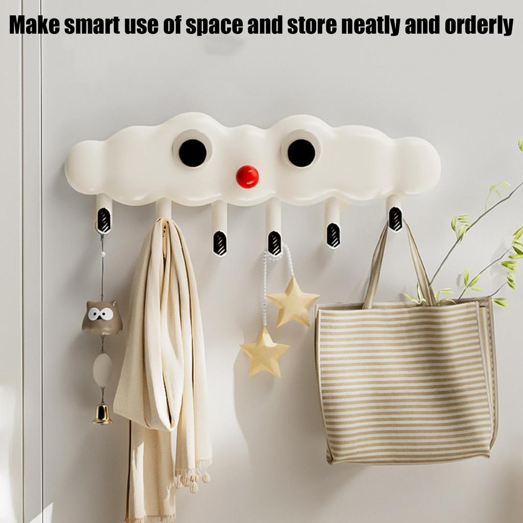 Handtuchhaken für Badezimmer Wolken-Design Wand Kreativer Aufhänger Halter Bademantel- & Handtuchhaken für Kleidung Schlüssel Schlafzimmer Wohnzimmer Tasche