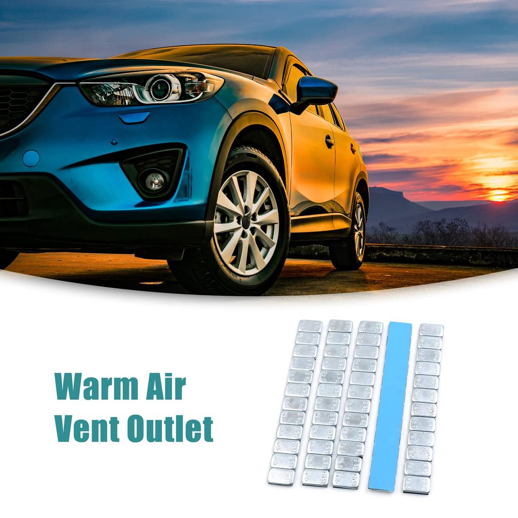 ACROPIX 5 Pcs Self Adhesive 140x19mm Universal 60g Silver Tone Wheel Balance Weight Strips