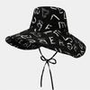 Spring And Summer Polyester Print Bucket Hat Fisherman Hat Outdoor Travel Sun Cap For Men And Women 163