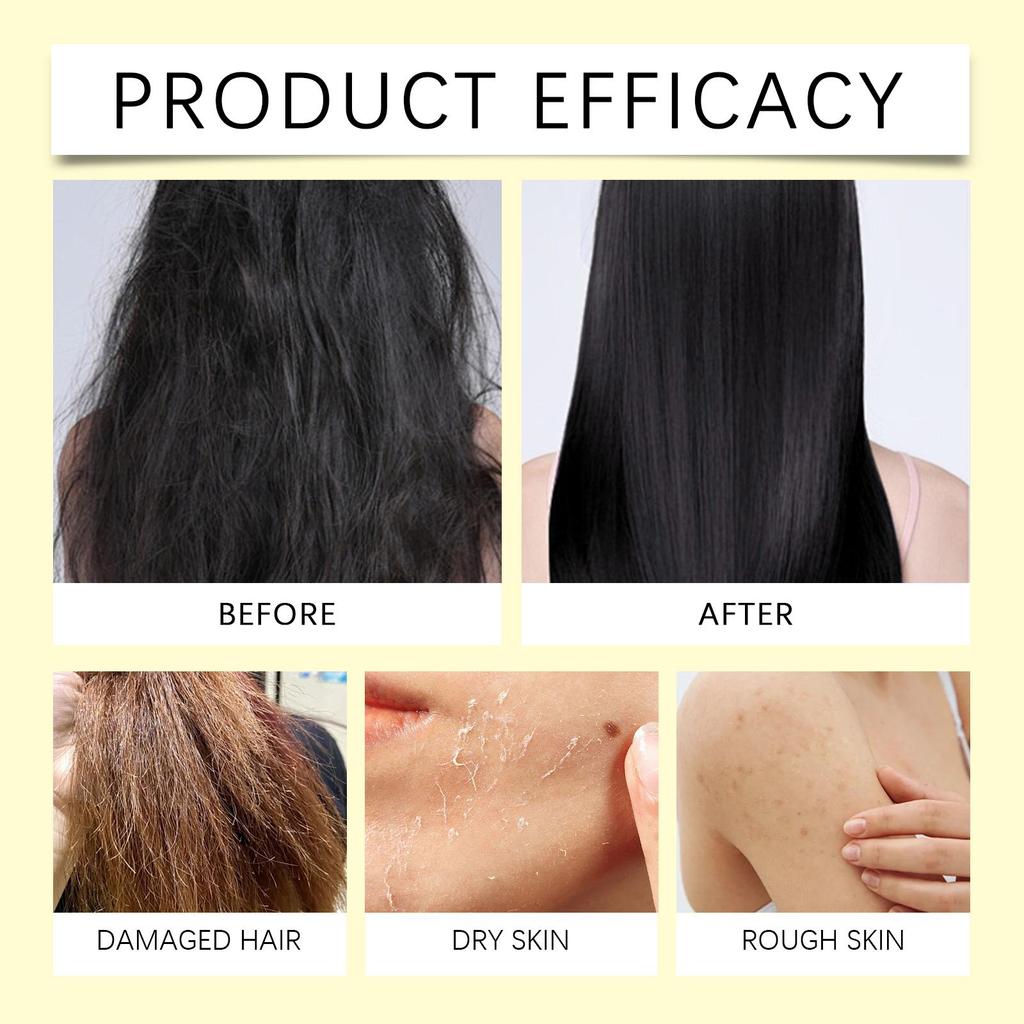 Bio-Jojobaöl Reduziert Frizz Spliss Haarbruch Nährende Wurzelglättende Hainessenz Porenverkleinernd Zarte Hautpflege Serum