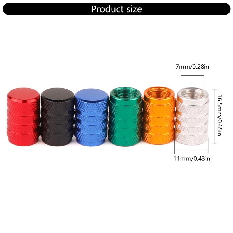 Set di tappi valvola in alluminio Coprivalvole universali per pneumatici Tappi valvola per moto Installazione semplice per migliorare la protezione dell'auto