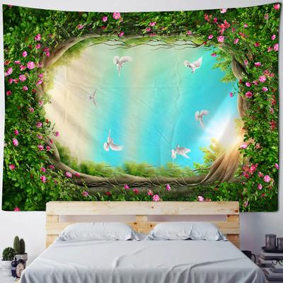 Bohemian Stil Wandbehang Traumhafter Dschungel Hippie Heimdekoration Sofa Bettbezug, Wohnzimmer Weicher Hintergrundstoff