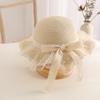 New Kids Girls Flower Summer Caps Fashion Children Sunscreen Sun Hat Straw Hat Bag for Beach  for 2-8 Years Kids