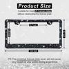 Amiss Bling License Plate Frame For Women, 2Pack Rhinestone Handcrafted Crystal Premium Stainless Steel, Stainless Steel Car Accessories With Diamond