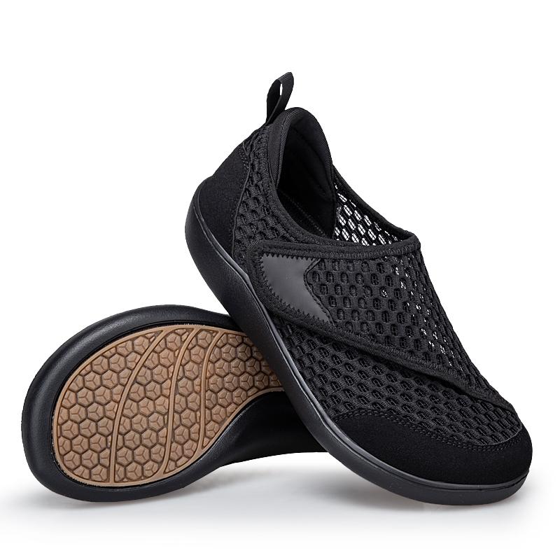 Wide Box Open Shoes for Elderly Adjustable Diabetic Shoes Wide Hallux Valgus Breathability walking shoes Men Women