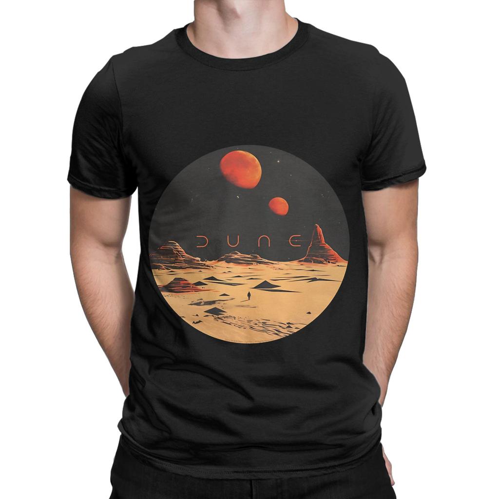 Arrakis At Night dDune Novelty 100% Cotton T-Shirt dDune Tops Tees For Men