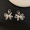 Chic Bowknot Pearls Shoe Charms Stylish Beaded Sneakers and Heels Hanging Decoration for Daily Wear Dates Parties