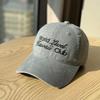 2026New Korean-style Classic Simple Letter Embroidery Fashion Baseball Cap for Men and Women with Wide Brim That Makes the Face Look Smaller