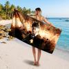 Harry Potter Printed Swim Towel, Portable Water Absorbent Towel for Beach Camping Daily Bathroom Use
