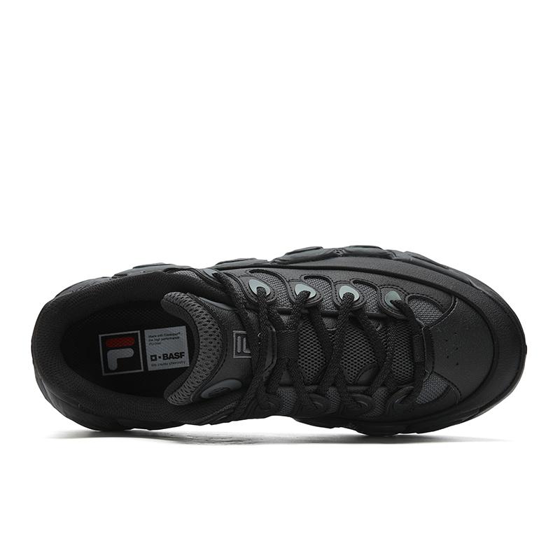 Fila Croissant 1+ Classic Trendy Retro Sports Casual Comfortable Thick Sole Lightweight Low-Top Lifestyle Shoes Men Sneakers Black F12M542135FBD