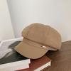 Black Beret Hat Women Fall Winter 2026 Oversized Newsboy Cap Wide Headband Slimming Octagonal Artist