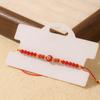 Evil Eye Beaded Bracelet Adjustable Braided Rope Wristband Synthetic Crystal Jewelry Gift for Women