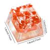 Resin Dry Flowers Keycap Translucently Keycaps Cross Axis Mechanical Keyboard Keycap for Cherry MX Mechanical Gaming Keyboard