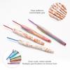 9PCS Crochet Hooks Set  MultiColor Ergonomic Crochet Hooks Crochet Lovers Gift