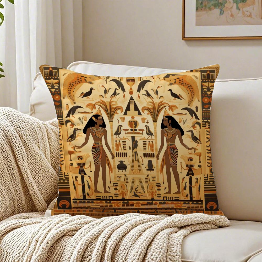 Mystical Ancient Art EEgypt pharaoh Cushion Cover Pillowcase Antidustmite living Room Sofa Decor Cushion Room