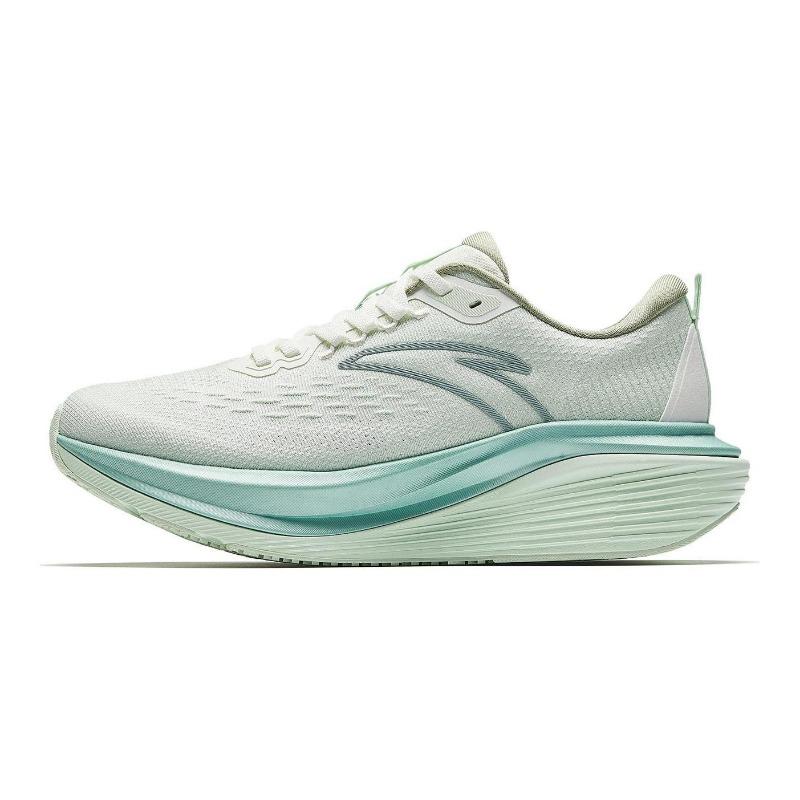 Anta Men Li Field Cushioning Rebound Height-increasing Urban Commute Running Shoes White Green 912615560-4 42