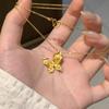 Fine AU750 Gold Jewelry Butterfly Pendant Charm 18K Jewelry Fashion with Moissanite Custom Jewelry Gold Necklace Women Girl Gift
