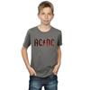 AC/DC Boys Logo Raw Distressed T-Shirt