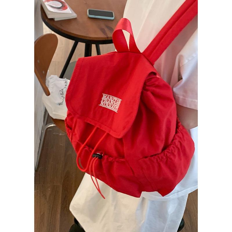 A Fashionable Letter Backpack with A Simple and Large-capacity Travel Bag