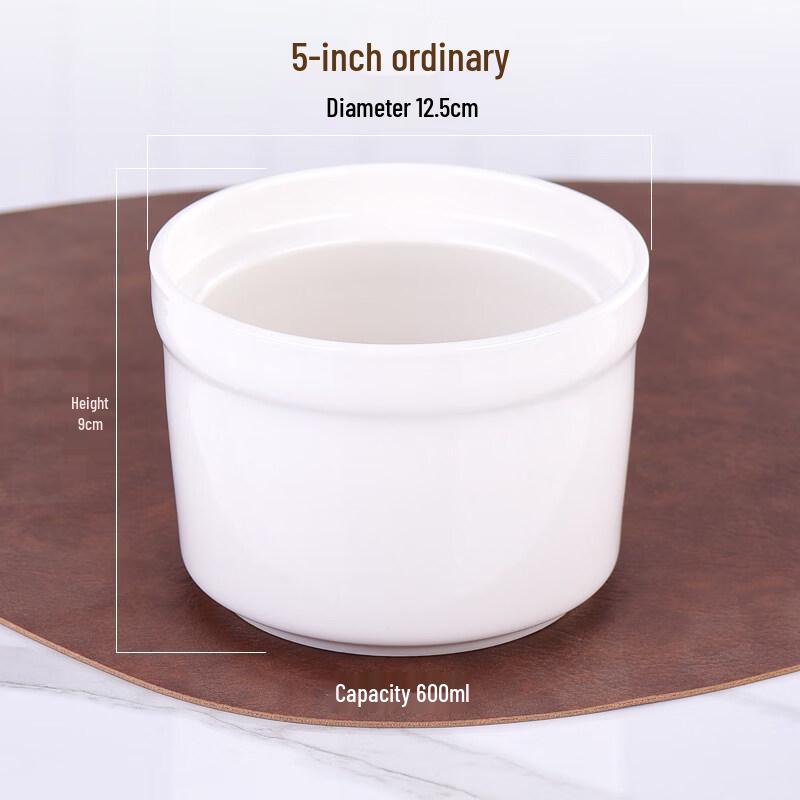Ruhan 600ml Ceramic Lidless Stew Bowls - Set of 8
