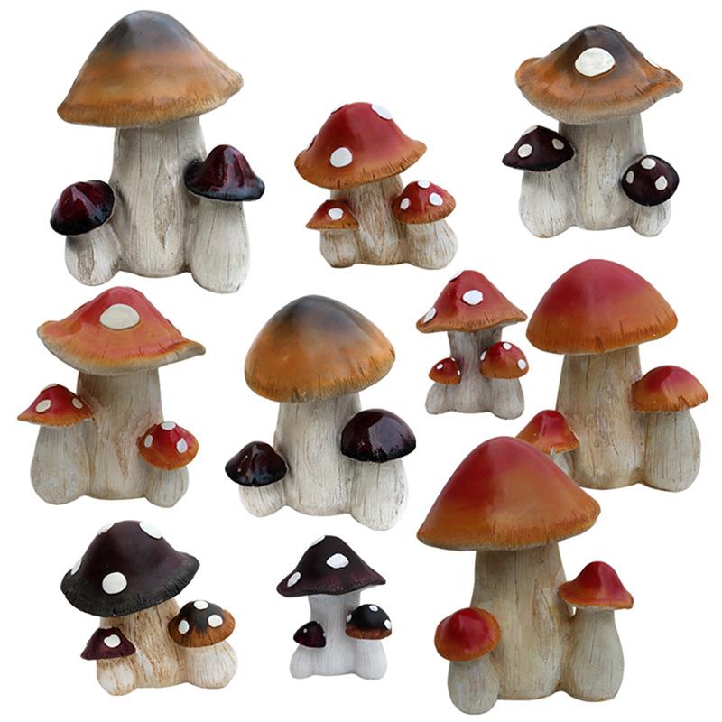 Cartoon Simulatie Grote Paddenstoel Decoratie Buiten Tuin Patio Landschap Ornament