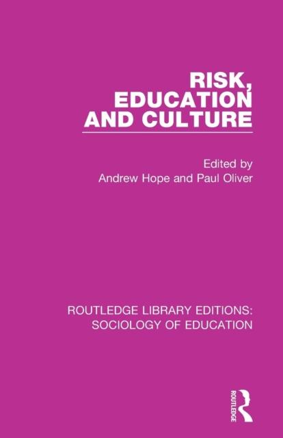 Kniha Risk, Education and Culture