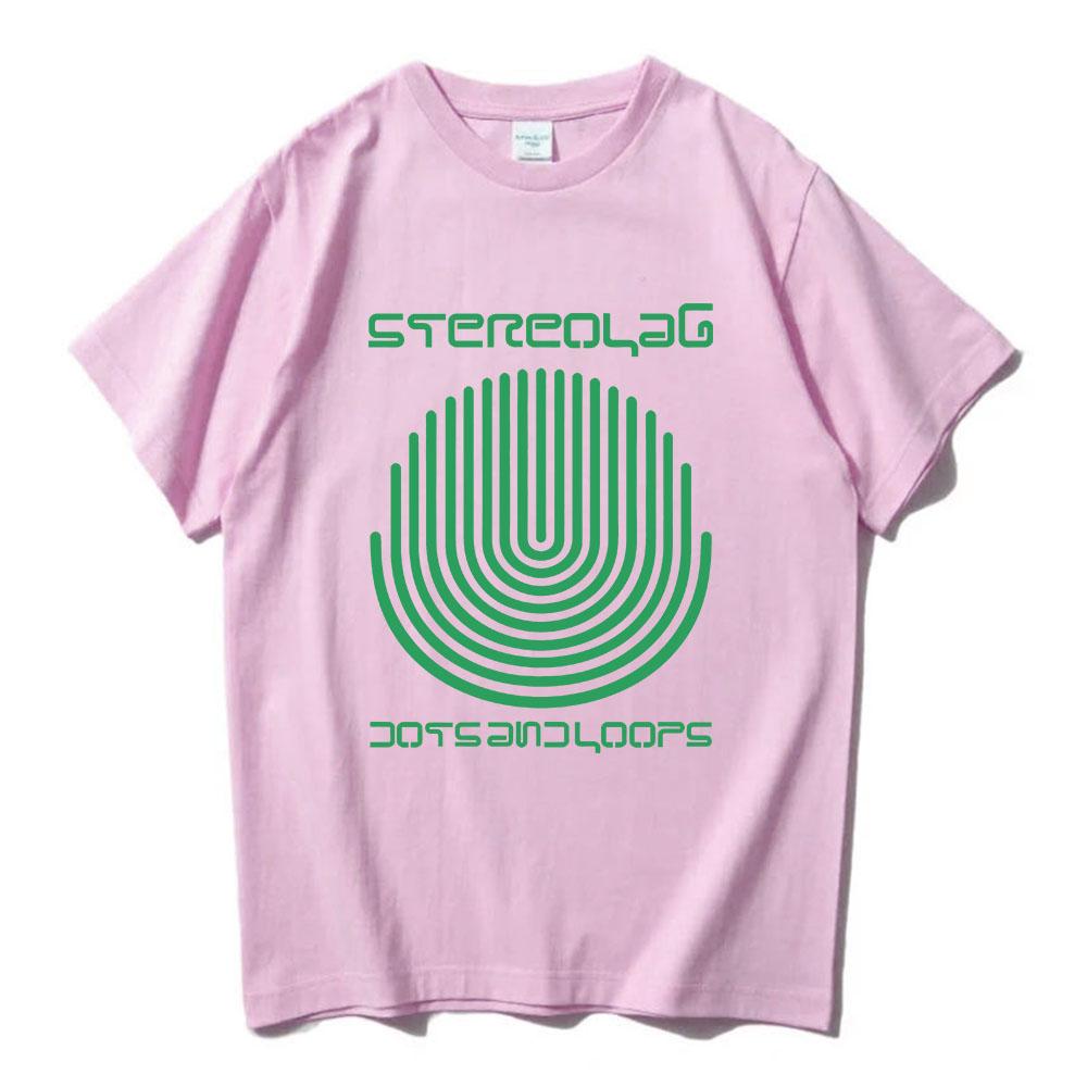 Dots and Loops Tee Stereolab Music Group Printing T-shirt Cotton Summer Short Sleeve Tshirts Streetwear Unisex Men Women Clothes