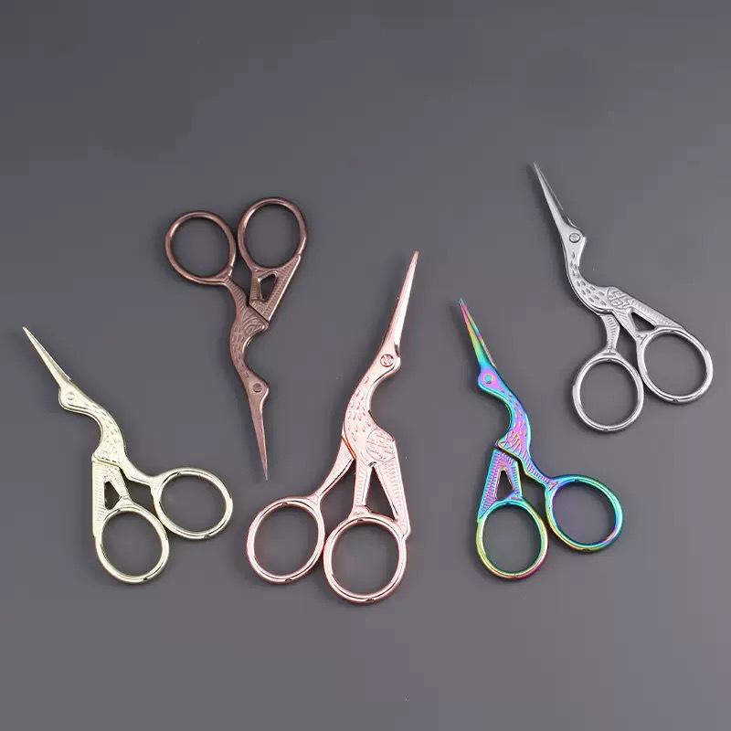 Vintage-Style DIY Embroidery & Tea Scissors - Ideal for Cross-stitch & Thread Cutting