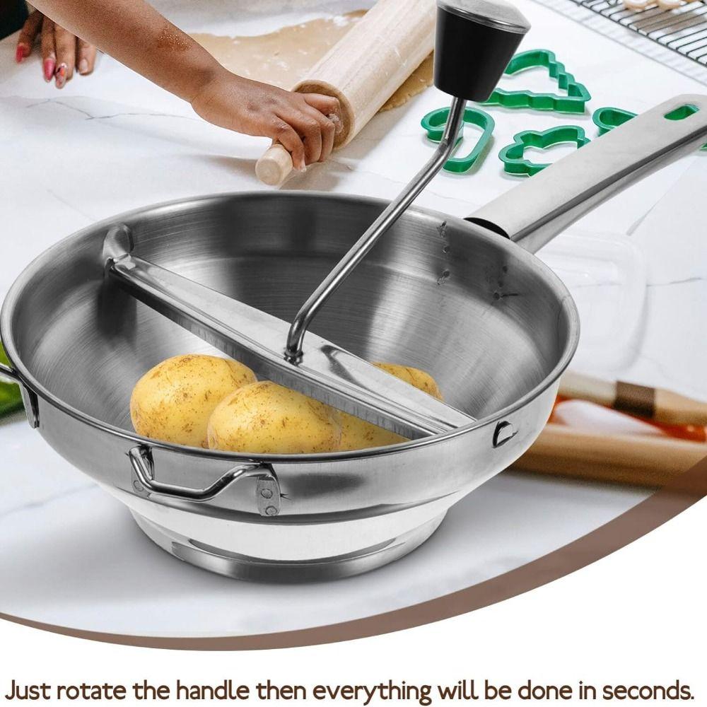 Hand Crank Food Rotary Mill 3 Grinding Discs Jam Machine Durable Puree Grind  Baby Food