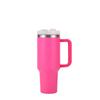 40oz/1200ml Large Capacity Insulation Tumbler With Straw, Portable Car Cup With Handle Suitable For Car Home Office Travel Birthday Gifts