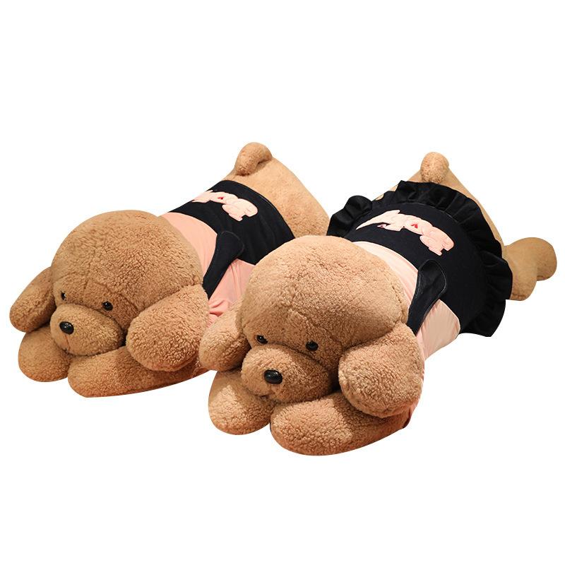 Pillow on The Bedside Cushion on The Waist and Back Pillow for Girls Sleeping on The Sofa Bed Dog Couple Denim Plush Toys