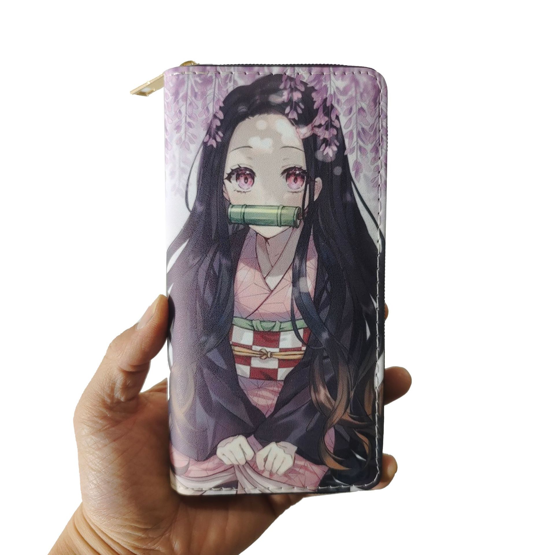 

Мультяшный двухмерный истребитель призраков длинный кошелек на молнии анимационный периферийный кошелек клатч