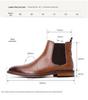 Autumn/Winter 2026 Men's Chelsea Slip-On Leather Boots: Top Grain Cowhide, Low Heel.
