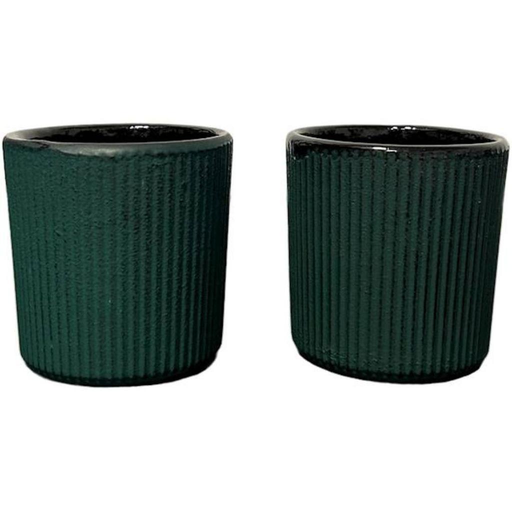 CAST IRON CUPS 2 PCS CAST IRON SET FOR TEA AND HERBS 100ml
