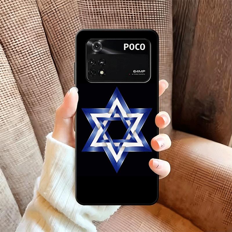 David Jewish Star Symbol Soft Phone Case for Xiaomi Poco X5 X6 X7 X8 Pro Max X3 F7 F8 Ultra M8 M7 M6 M5 Redmi 15 15C 14C 13C 12C