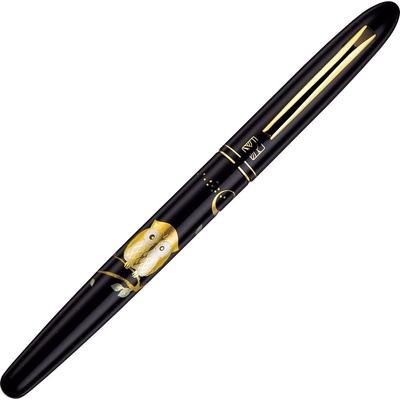 Kuretake Brush Letter Monogatari Black Pen, Pen, Maki-e Owl, Barrel, ER186-410