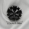 Designer Rhinestone Flower Buttons Hollow 3Pcs 15mm 21mm 25mm DIY Craft Accessories For Home Sewing Projects
