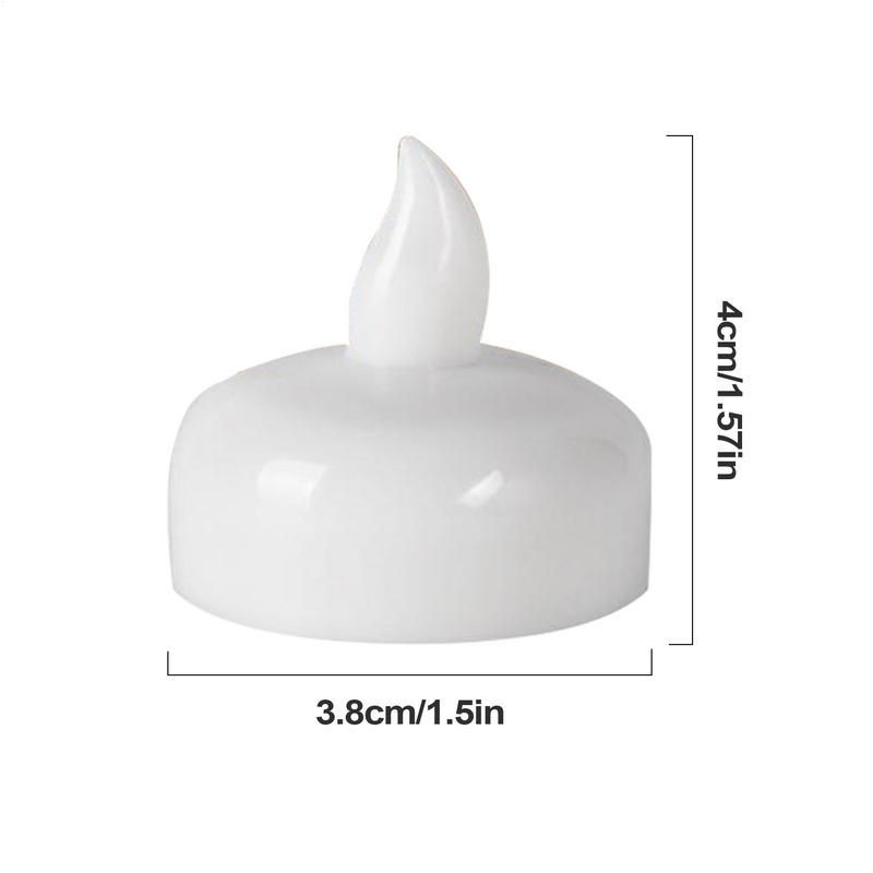 Flameless Floating Candles Small Floating Candles LED Lights 12 Pieces Water Activated Flickering Waterproof Tea Lights Table