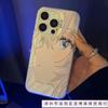 Two-dimensional anime girl color silver shell for apple 16/15/14 pro mobile phone case color silver shell 12 advanced