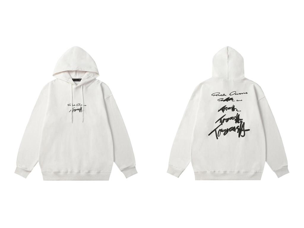 Couple Embroidered Letter Hoodie Unisex Sweatshirt
