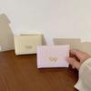 Classic Cute Bow Tri-fold Short Wallet PU Multifunctional Small Wallet Multiple Card Positions Three Fold Purse Daily Use