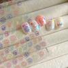 Cute Expression Nail Stickers, Sunflower Flower 3D Relief Nail Decoration Decals, Suitable for Ladies Nail Art