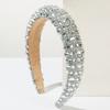 Trendy And Fashionable Sponge Style Headband Luxurious And Shiny Full Of Diamonds High-end And Versatile Hair Accessory