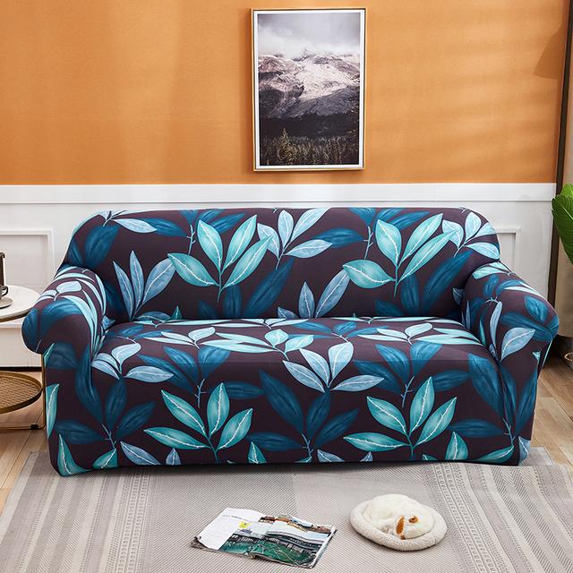 String Printed Sofa Furniture Protector Covers For Living Room Flexible Elasticized Slipcover Sectional Corner Sofa Covers 1 /2 /3 /4 -Chairer