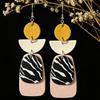 European Style Geometric Zebra Polka Dot Earrings: Versatile Party Accessories