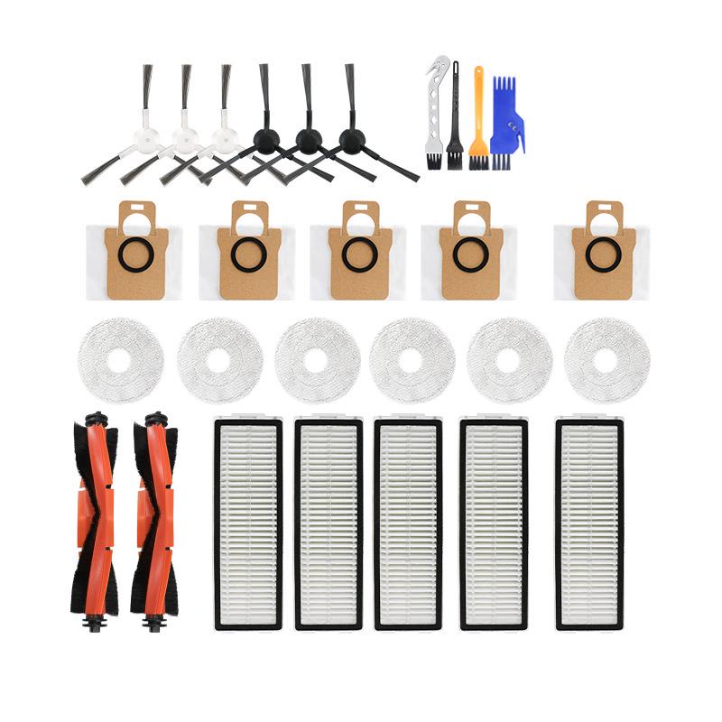 Accessories for Xiaomi X20 Pro/X20Max: Roller Brush, Side Brush, Filter, Mop Cloth, Dust Bag