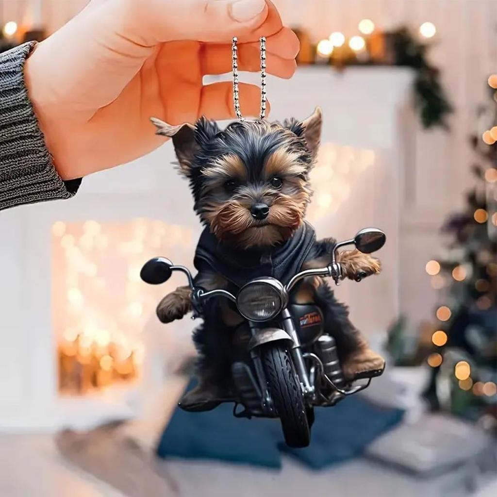 Dog Car Decoration, Car Mirror Decoration Dog | Decorative Car Accessories, 2D Acrylic Track