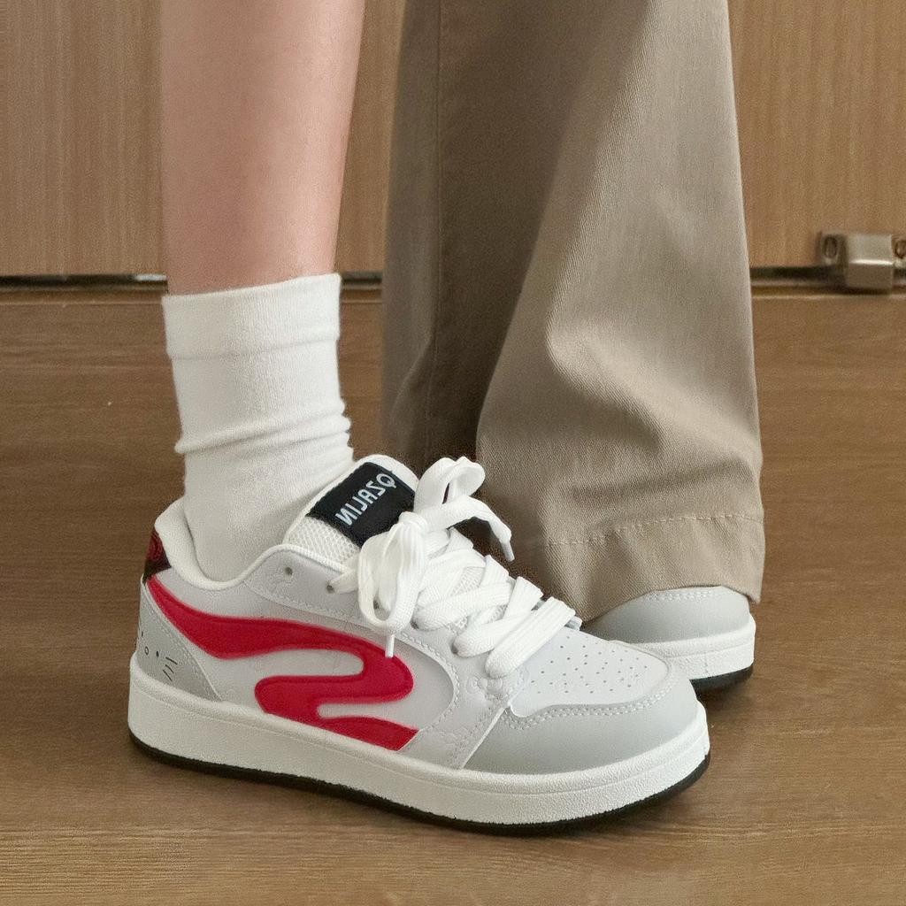 Campus Students Sub-Dopamine Year Autumn Hong Kong Style Bread Shoes Platform Sole Couple Casual Board Shoes